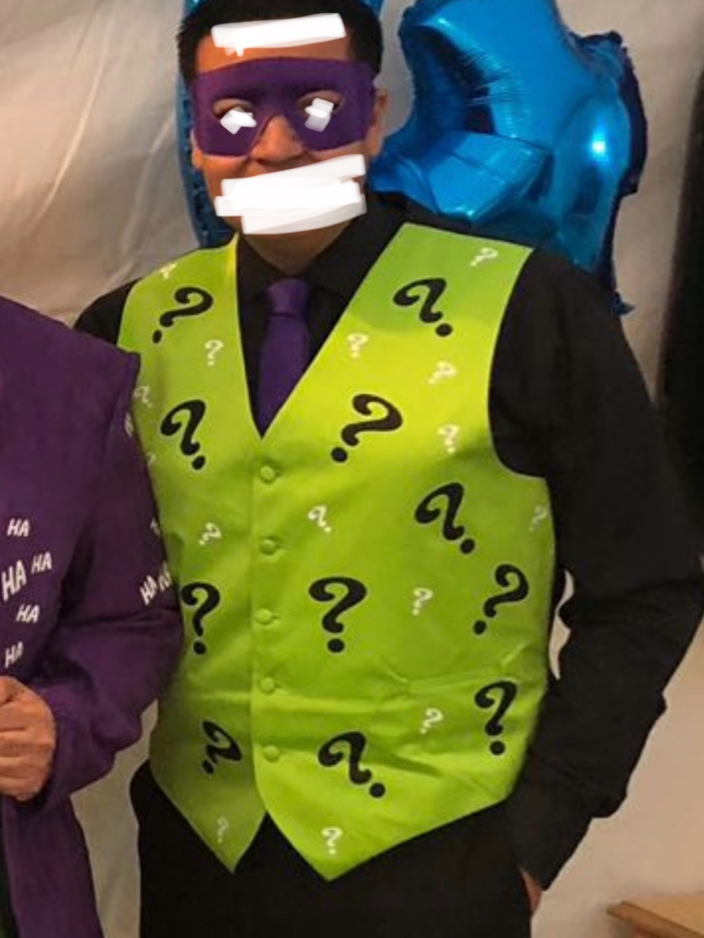 Riddler Costume Set – Classic Batman Villain Look XL